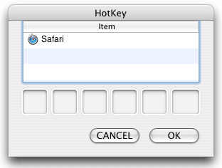 HotKey dialog